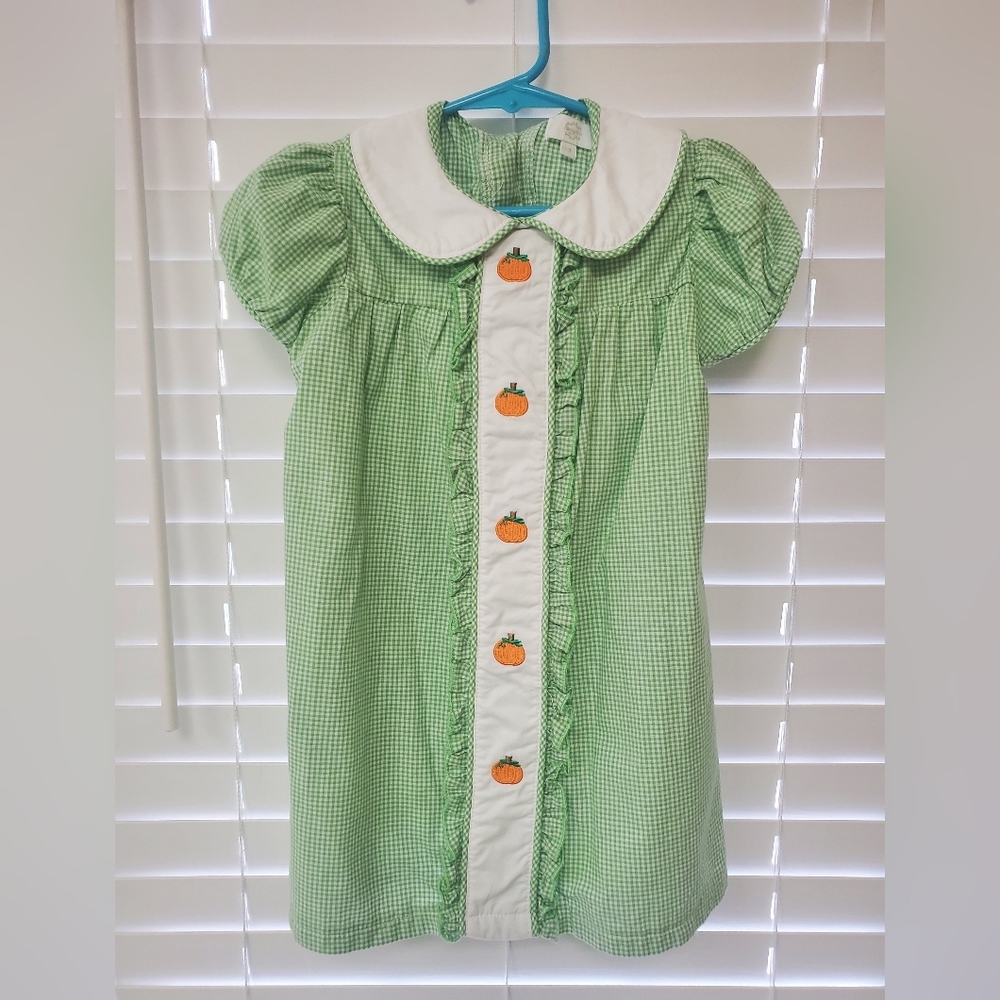 Pumpkin appliqué dress toddler size 3t